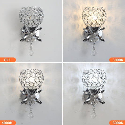 Warm and Cold Light Effects Grid for Crystal Wall Lamp