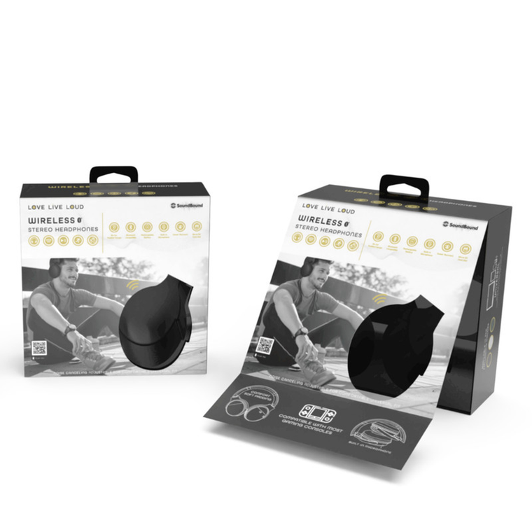Gizpod Max Wireless Headphones - Premium Over-Ear Noise Cancelling Bluetooth Headset
