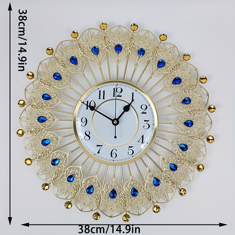 Modern Round Metal Wall Clock – Minimalist Decorative Clock for Home